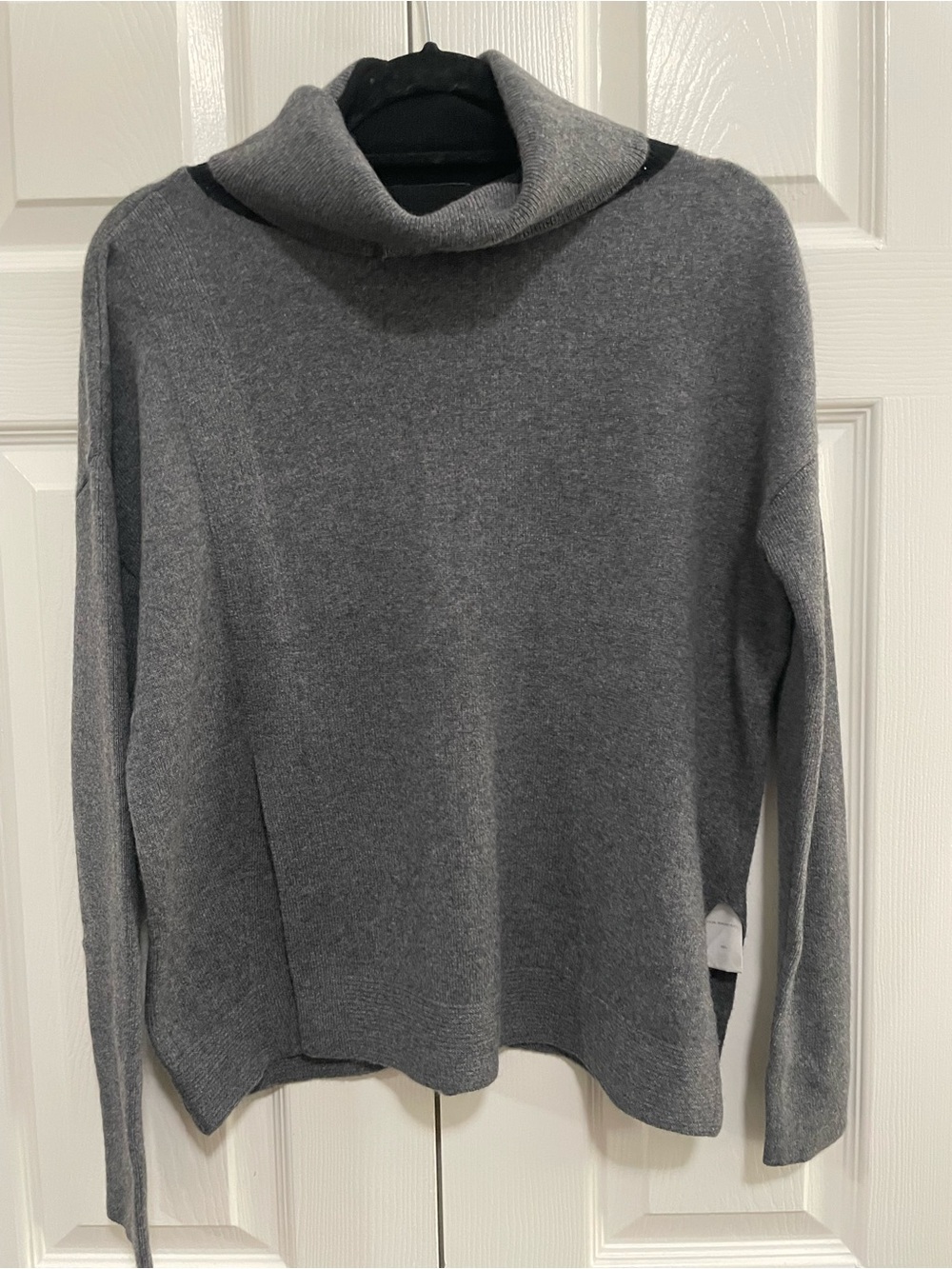 Cashmere Cozy Gray Turtleneck Sweater - Classic Women's